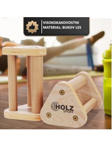 Push Up Ručke od Bukovog Drva za Sklekove i Kalisteniku