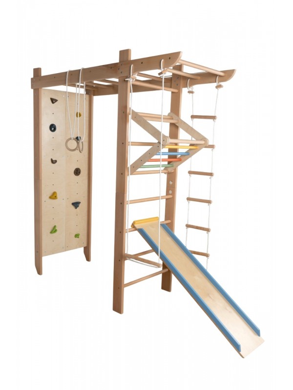 Drveni švedski zid s dodacima – obiteljski sportski kutak Drveni švedski zid s dodacima – obiteljski sportski kutak